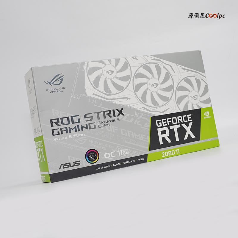 開箱】雪姬國度、贏光遊戲！華碩ROG STRIX RTX2080ti White 限量雪白