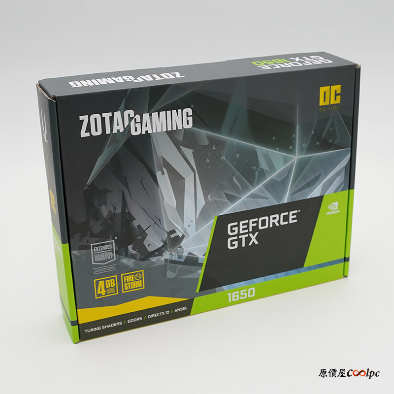 開箱】75W免插電、短小又精悍！Zotac GTX1650 GAMING OC 4GB顯示卡