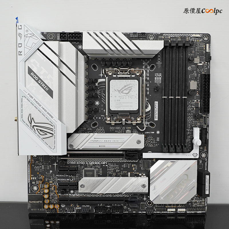 促銷+開箱】精緻銀白之美！華碩ROG STRIX B760-A/G GAMING WIFI主機板