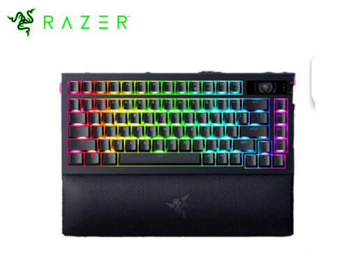 Razer雷蛇 BlackWidow V4 Pro 75% 黑寡婦 三模無線機械鍵盤