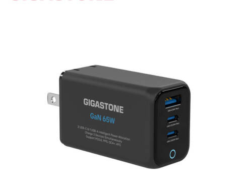 Gigastone立達【PD-7657B】65W GaN氮化鎵三孔快充充電器